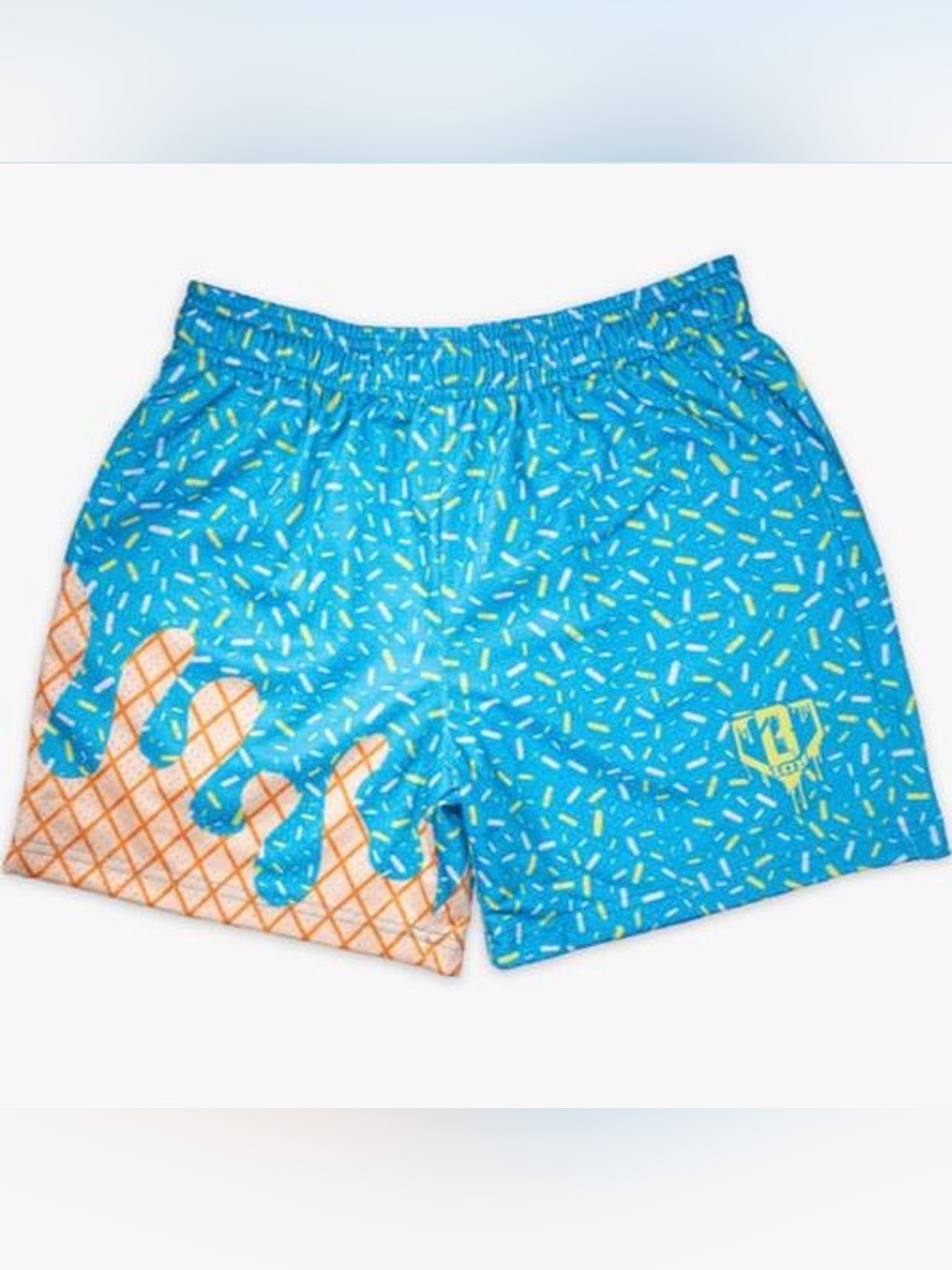 Baseball Lifestyle 101 Ice Cream Shorts Blueberry Lemonade YL NWT